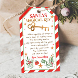 kerstvierkant etiket voor Label met de magische sl Cadeaulabel