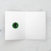 kerstvierkant feestdagen kaart (Binnen)