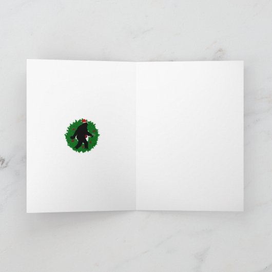 kerstvierkant feestdagen kaart (Binnen)