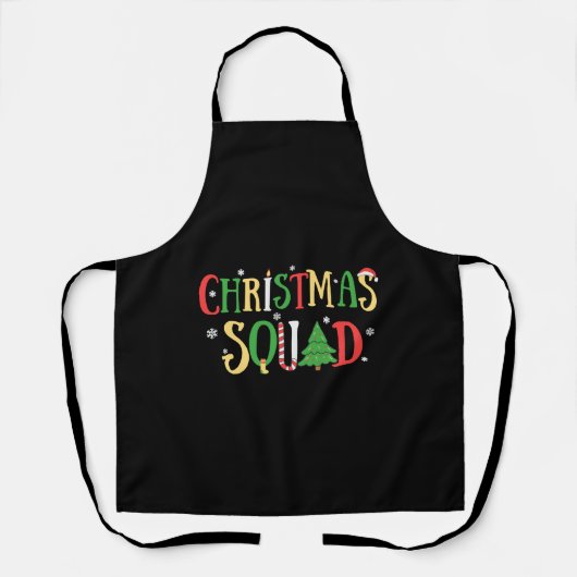kerstvierkant Funny Xmas boom Schort (Voorkant)
