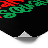 kerstvierkant gezin bij kerstkerstkerstkerstkerstk poster (Hoek)