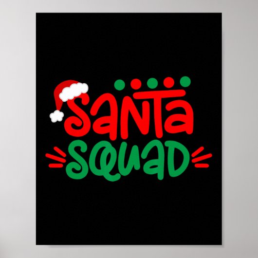 kerstvierkant gezin bij kerstkerstkerstkerstkerstk poster (Voorkant)