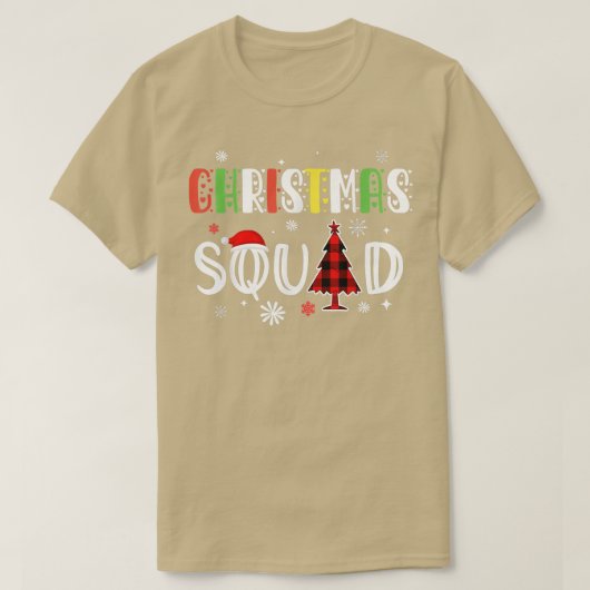 kerstvierkant gezin komt overeen met pyjama's mas t-shirt (Design voorkant)