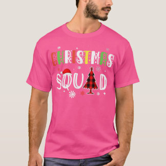 kerstvierkant gezin komt overeen met pyjamas Xmas  T-shirt