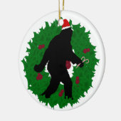 kerstvierkant keramisch ornament (Links)