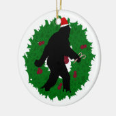 kerstvierkant keramisch ornament (Links)