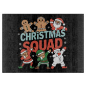 kerstvierkant kerstkerstkerstkerstman met Elf-fami Snijplank (Voorkant)