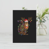 kerstvierkant lampje kaart (Staand voorkant)