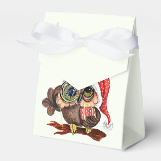 kerstvierkant met Baby met cadeau Bedankdoosjes (Voorkant Zijde)