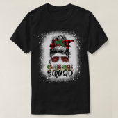 kerstvierkant met kerstboom Lights Leopard Messenb T-shirt (Design voorkant)