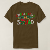 kerstvierkant met kerstkerstfeest t-shirt (Design voorkant)