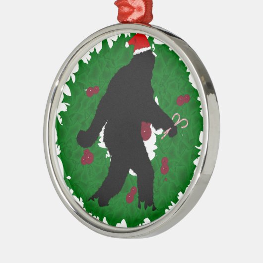 kerstvierkant metalen ornament (Links)