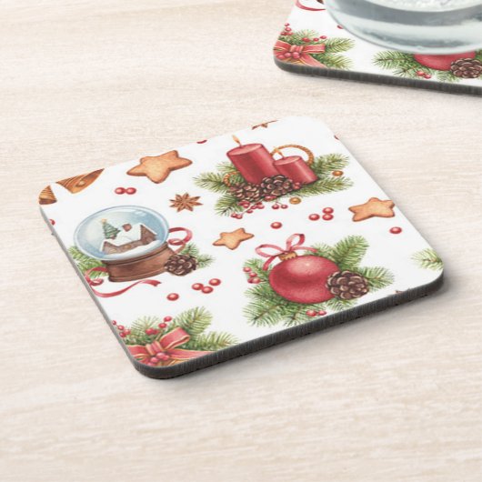 kerstvierkant Onderzetter (Linkerzijde)