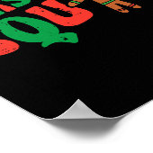 kerstvierkant ontbijtkoek kerstbroodfamilie Mannen Poster (Hoek)