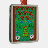 kerstvierkant ornament groen (Rechts)