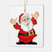 kerstvierkant Ornament/kerstman Keramisch Ornament (Links)