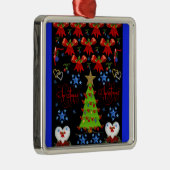 kerstvierkant ornament zwart (Rechts)