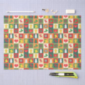 kerstvierkant patroon tissuepapier (Craft)