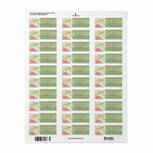 kerstvierkant retourneringslabel etiket (Full Sheet)