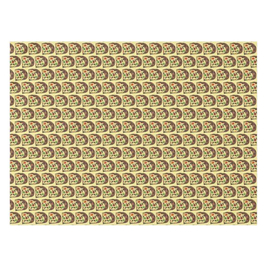 kerstvierkant, roestcake, feestdag tafelkleed (Voorkant (Horizontaal))