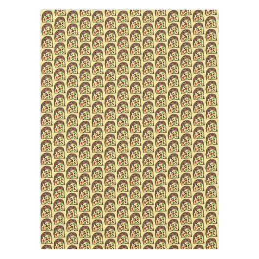 kerstvierkant, roestcake, feestdag tafelkleed (Voorkant)