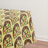 kerstvierkant, roestcake, feestdag tafelkleed (Voorbeeld)