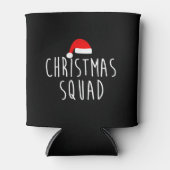 kerstvierkant Shirt in overeenstemming met kerstke Blikjeskoeler (Voorkant)