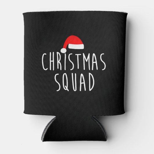 kerstvierkant Shirt in overeenstemming met kerstke Blikjeskoeler (Voorkant)