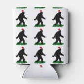 kerstvierkant - Squatchin' met snoepkanen Blikjeskoeler (Achterkant)