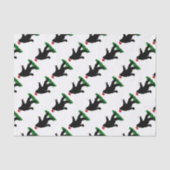 kerstvierkant - Squatchin' met snoepkanen Tissuepapier (Voorkant)