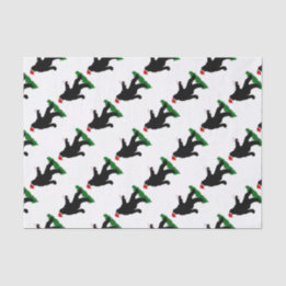 kerstvierkant - Squatchin' met snoepkanen Tissuepapier