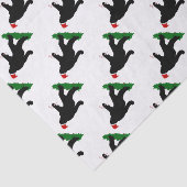 kerstvierkant - Squatchin' met snoepkanen Tissuepapier (Detail)