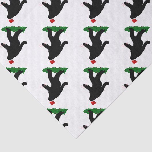 kerstvierkant - Squatchin' met snoepkanen Tissuepapier (Detail)