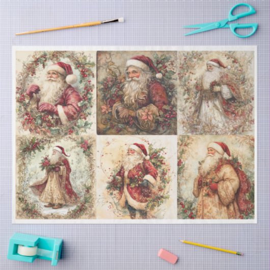 Kerstvierkantjes Tissuepapier (Craft)