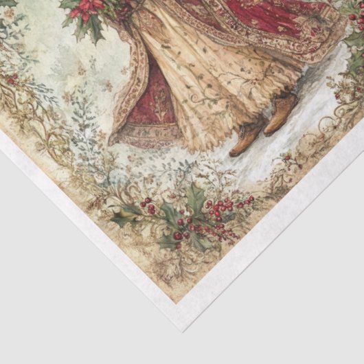 Kerstvierkantjes Tissuepapier (Detail)