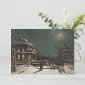 kerstvieslantje Gepersonaliseerd kerst Feestdagenkaart (Staand voorkant)