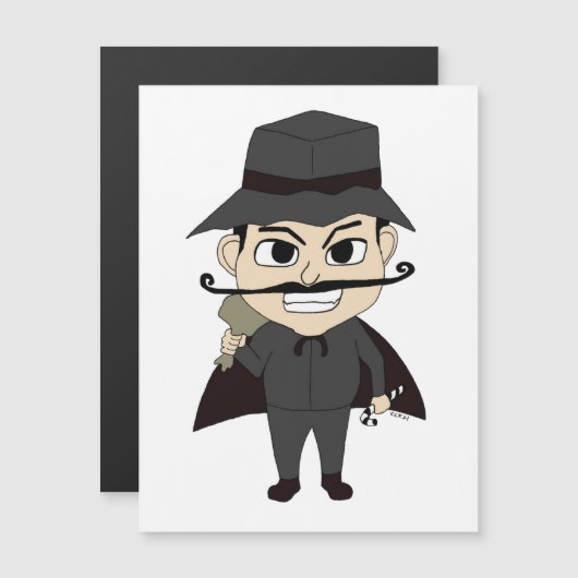 Kerstvillain (Voorkant / Achterkant)