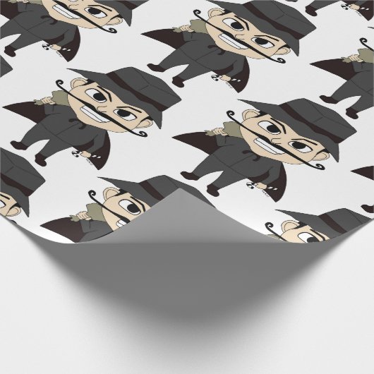 Kerstvillain Cadeaupapier (Hoek)