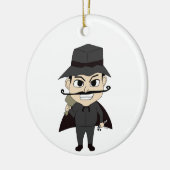 Kerstvillain Keramisch Ornament (Links)