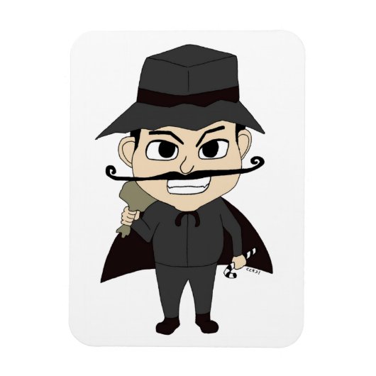 Kerstvillain Magneet (Verticaal)