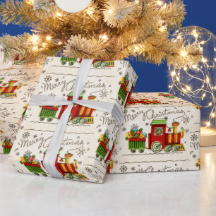 kerstVintage Cadeaus met cadeaubonen voor kerstcad Cadeaupapier