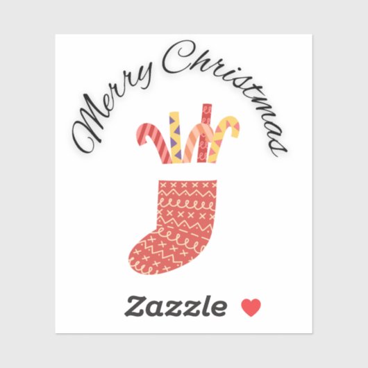 kerstvinylstickers sticker (Vel)