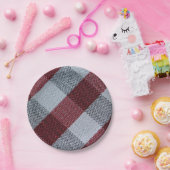 kerstvioolbuffelpatroon papieren bordje (Feest)