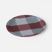 kerstvioolbuffelpatroon papieren bordje (Gekanteld)