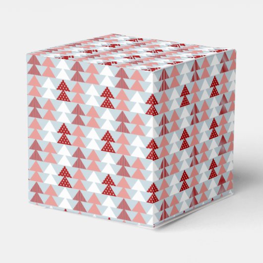 kerstvioolholiday Pattern Favor Box Bedankdoosjes (Achterkant)