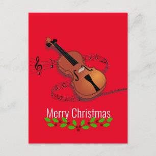 Kerstvioolmuziek Briefkaart
