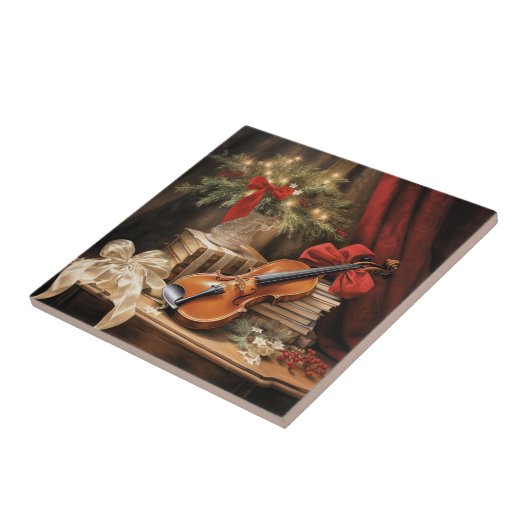 Kerstvioolmuziek Tegeltje (Zijkant)