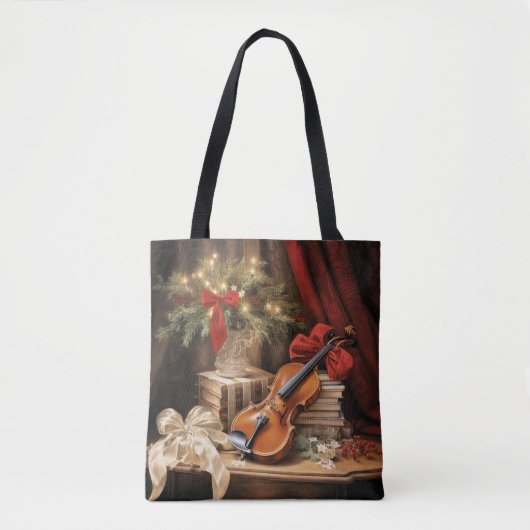 Kerstvioolmuziek Tote Bag (Voorkant)