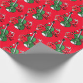 kerstvioolpapier cadeaupapier (Hoek)