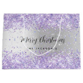 kerstvioolspuugnaam groot cadeauzakje (Voorkant)